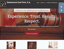 Tablet Screenshot of dessausurelaw.com